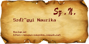 Szügyi Nauzika névjegykártya
